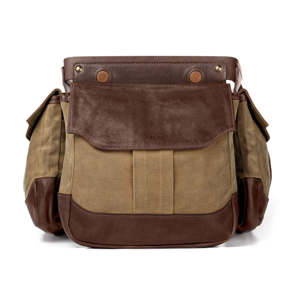 White Wing Waxed Canvas Hunting Bird Bag Trio-Bags > Hunting & Outdoor > Waxed Canvas-Smoke-Brown-Medium-Mission Mercantile Leather Goods